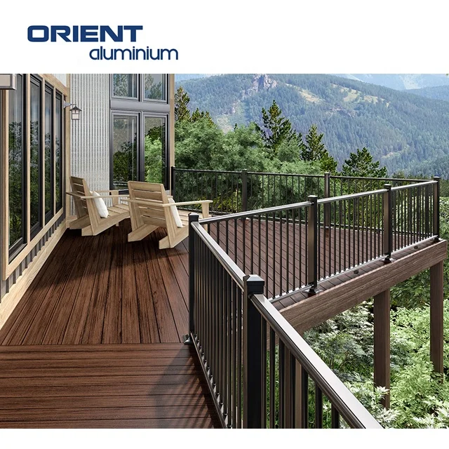  Balcony Aluminum Railing Aluminium Stair Manufacturer Modern Design Handrail &