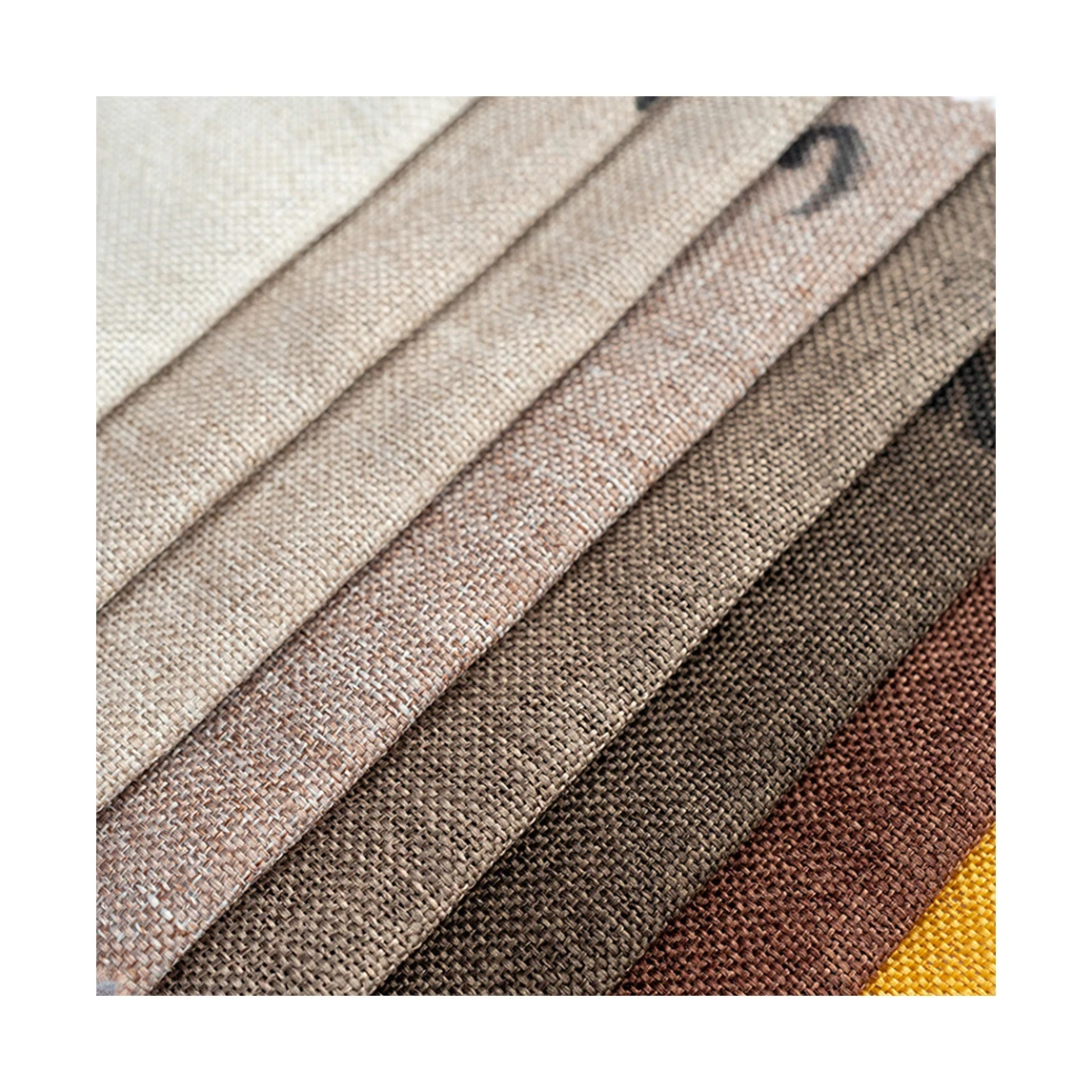 Bomar 100% Polyester Plain Sofa Fabric Upholstery Home Decor Woven YARN Factory Cheaper Price Stock Linen DYED 100m Curtain Bag