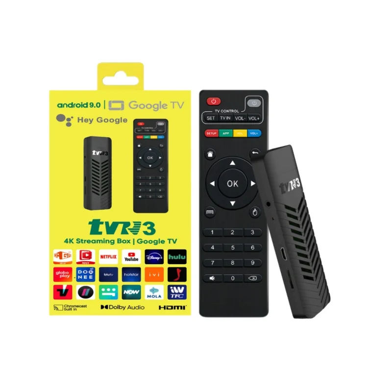 Factory Wholesale TV Sticks HEVC H.265 Android Portable Streaming Quad-core ARM Cortex-A53 RAM 1GB 2GB ROM 8GB 16GB 2.4G Wifi 4K