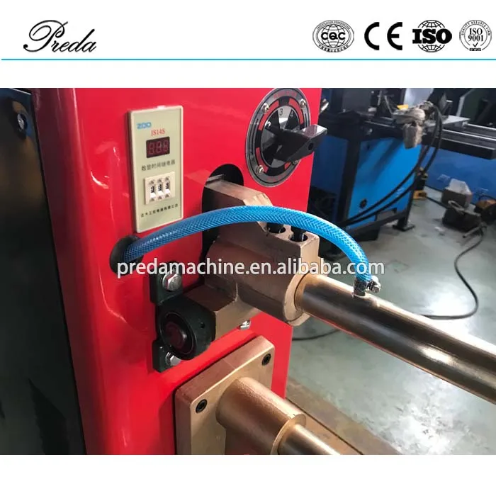 Round pipe sheet seam spot welding machine with 600mm arm