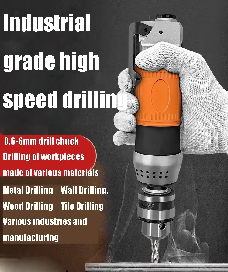 Factory source self-locking model drill chuck sander UHD-1066 industrial grade pneumatic air drillfor furniture decoration