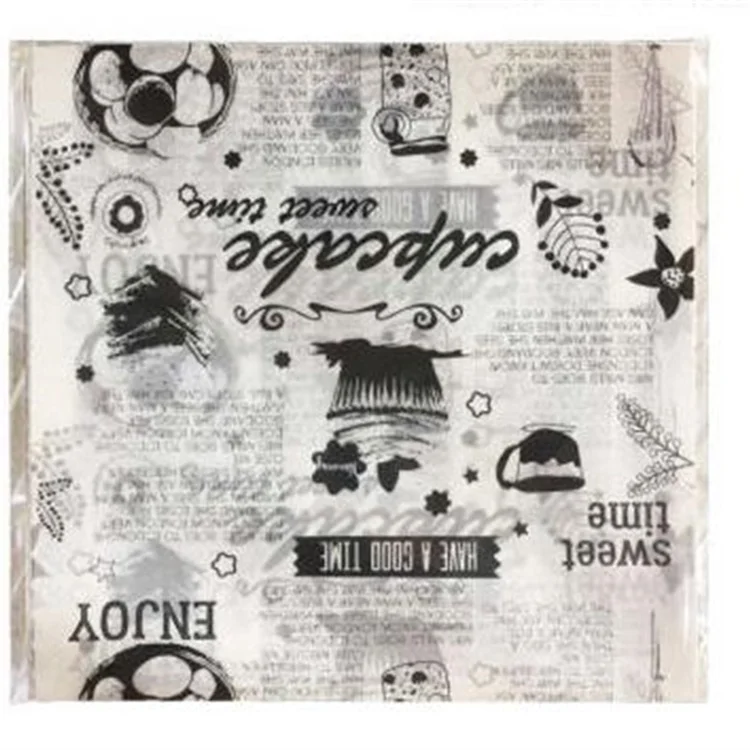 
Custom Wrapping Burger Paper For French Fries Burger Packing 