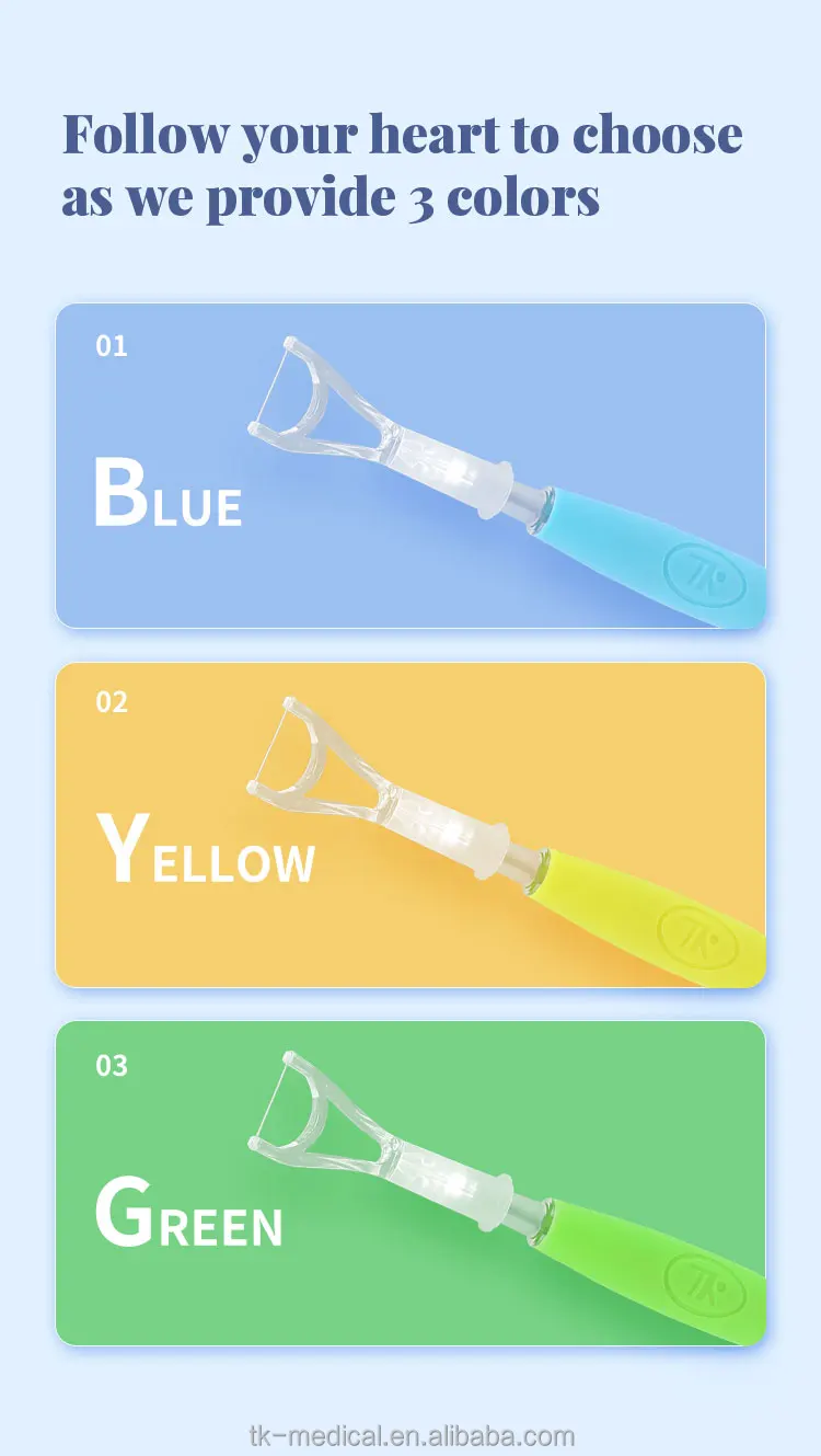 iSee IPX6 waterproof Glowing dental floss with Food grade material