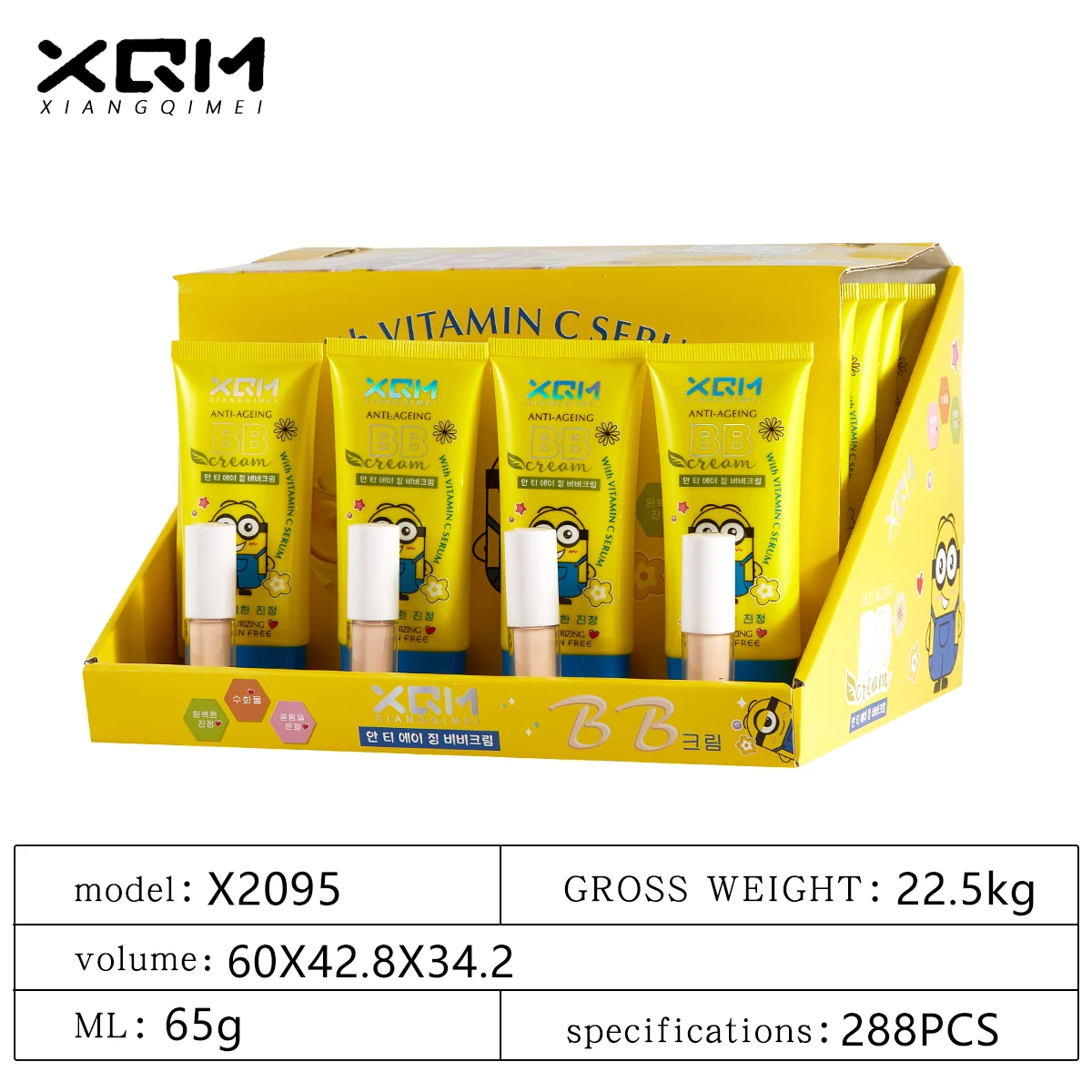 Hot Minions cover large pores concealer smooth moisturizing and whitening BB cream