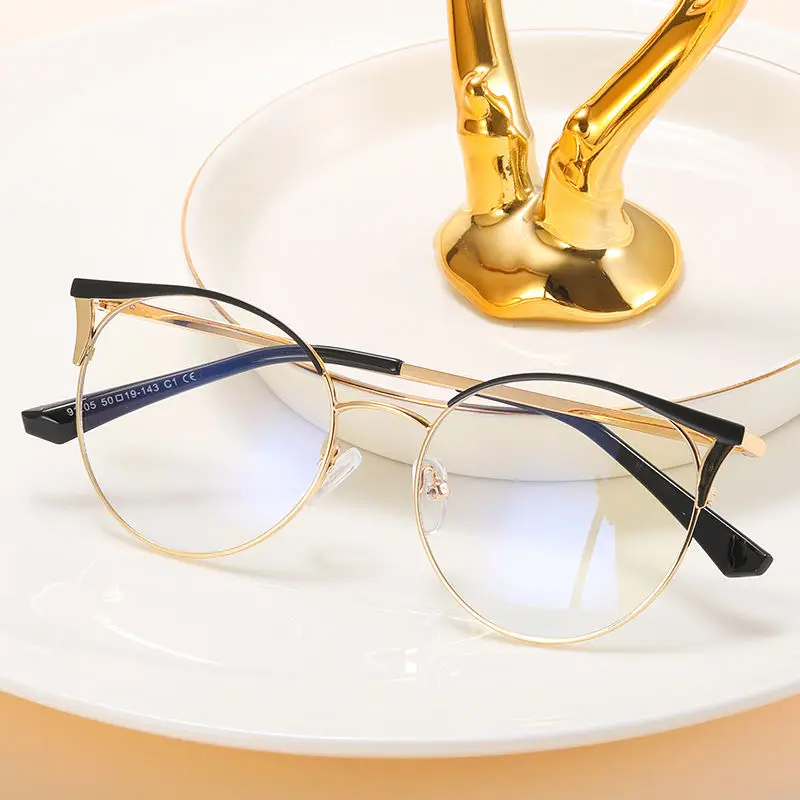 Fashion Anti Blue Light Glasses Women Optical Frame New Model Glasses 91205 Frames Optical Lens Manufacturer