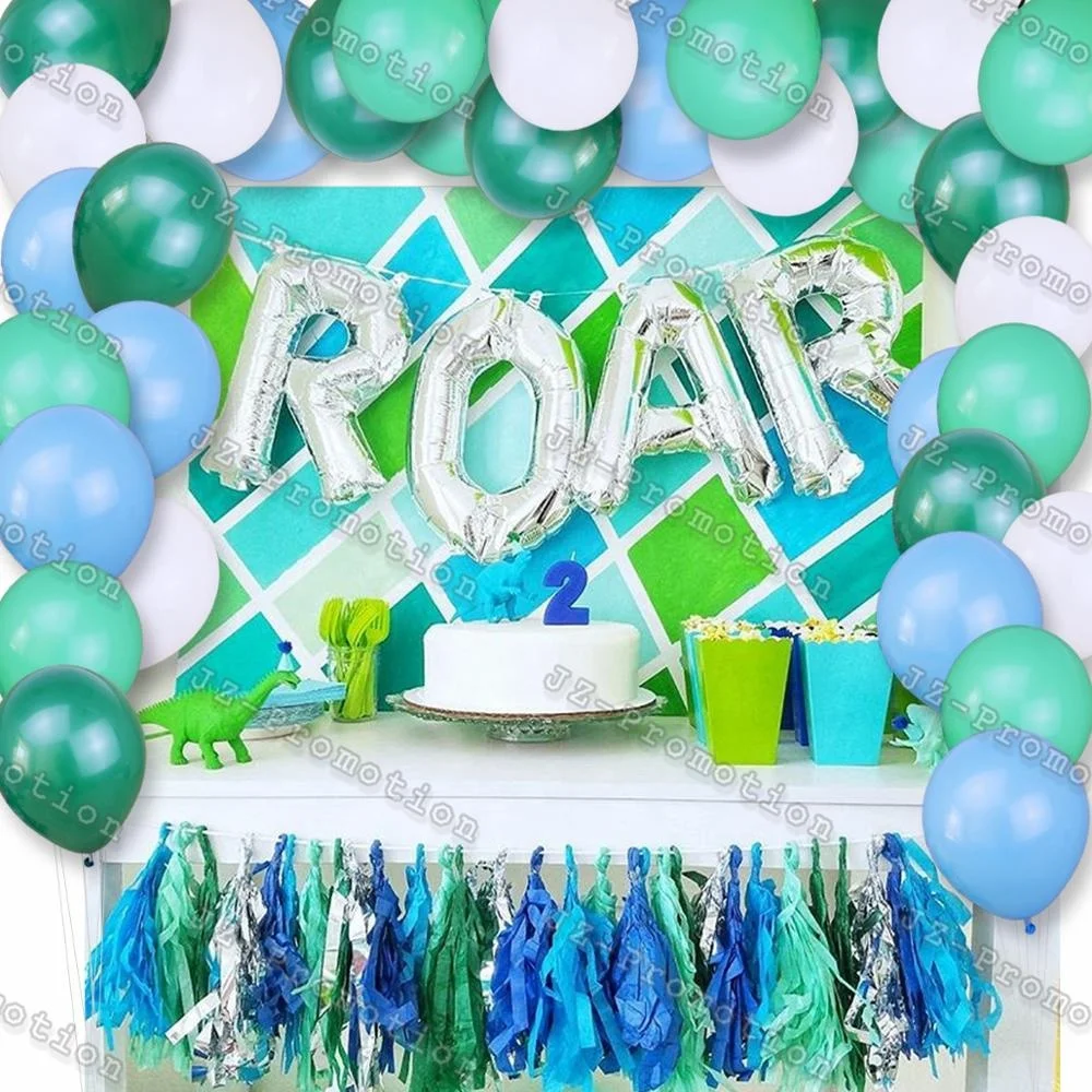 2024 dino Dinosaur Party Decorations Balloons Garland arch Kit ROAR Foil Balloon Happy Birthday For Kids Boys Baby Shower