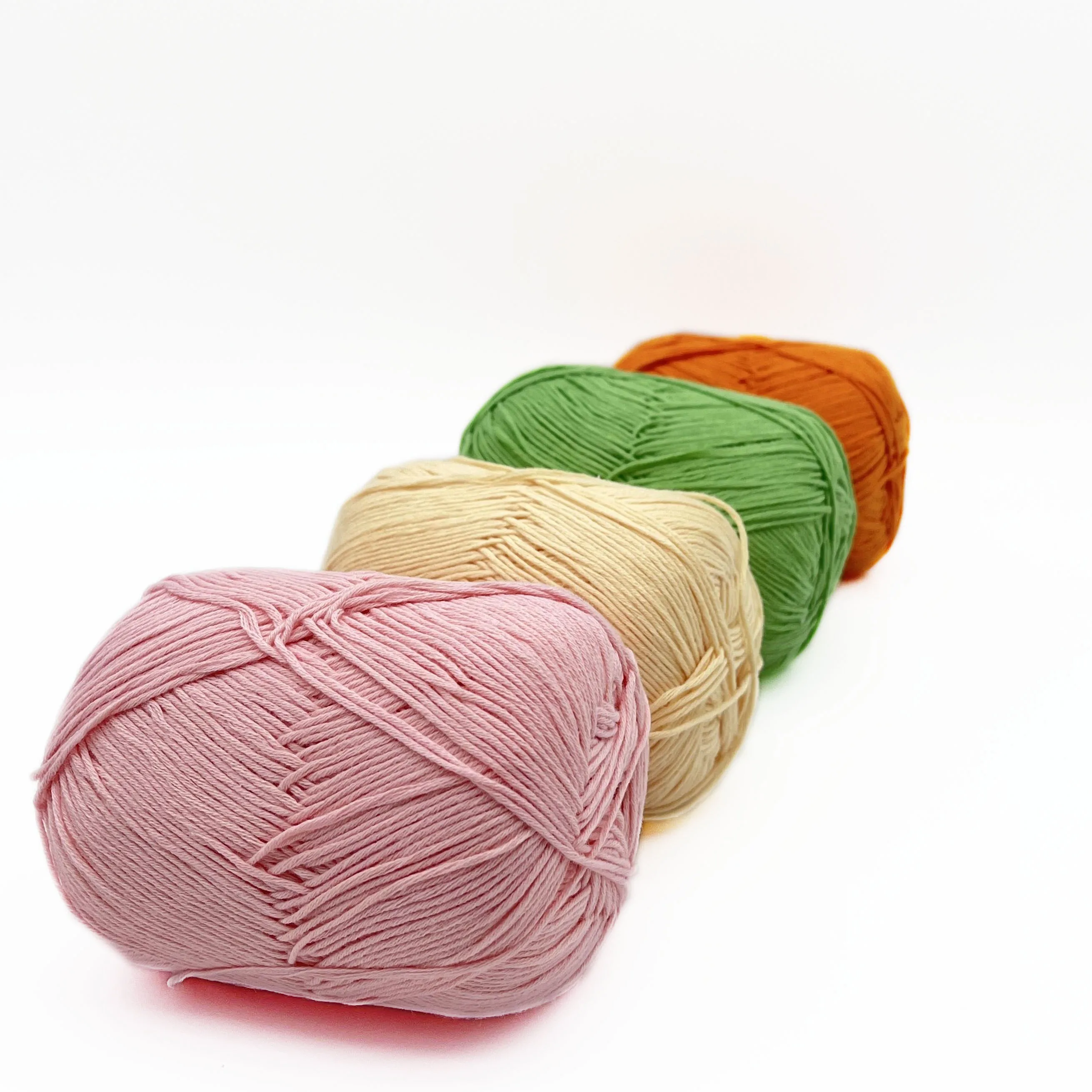 Оптовая продажа высокое качество хлопковый меланж для детского молока 50 г 100 4-слойная 5-слойная хлопковая веревка вязаная пряжа