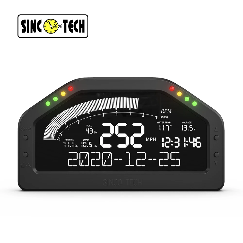  SincoTech 6 5 'Универсальный цифровой OBD2 измеритель приборной панели с ЖК-дисплеем Автомобильный Тахометр спидометр повышающий топливный Измеритель для автомобиля