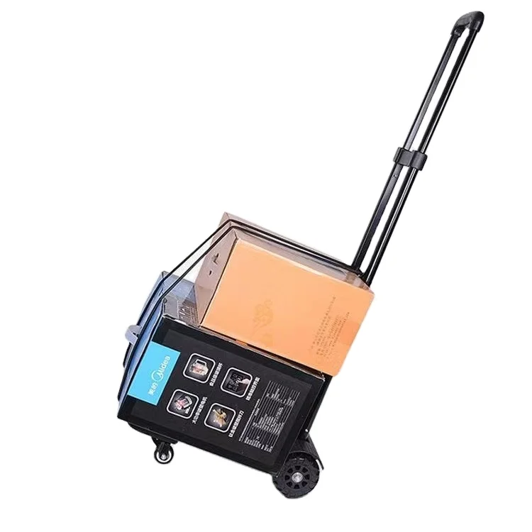 Portable Folding Four-Wheel Tool Cart with 360-Degree Rotatable Feature Customizable OEM Support