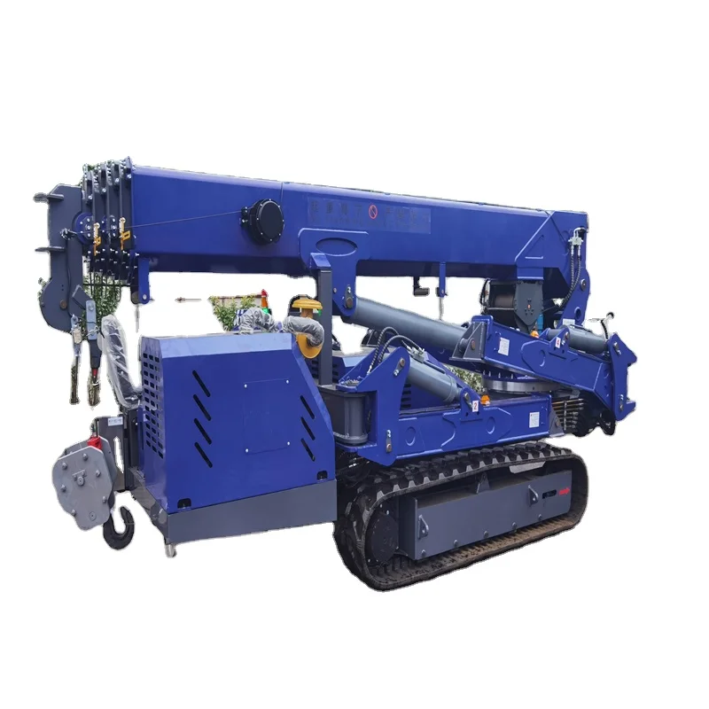 3T Spider Crane Hydraulic Crane Electric Crawler Spider Crane With Folding Boom