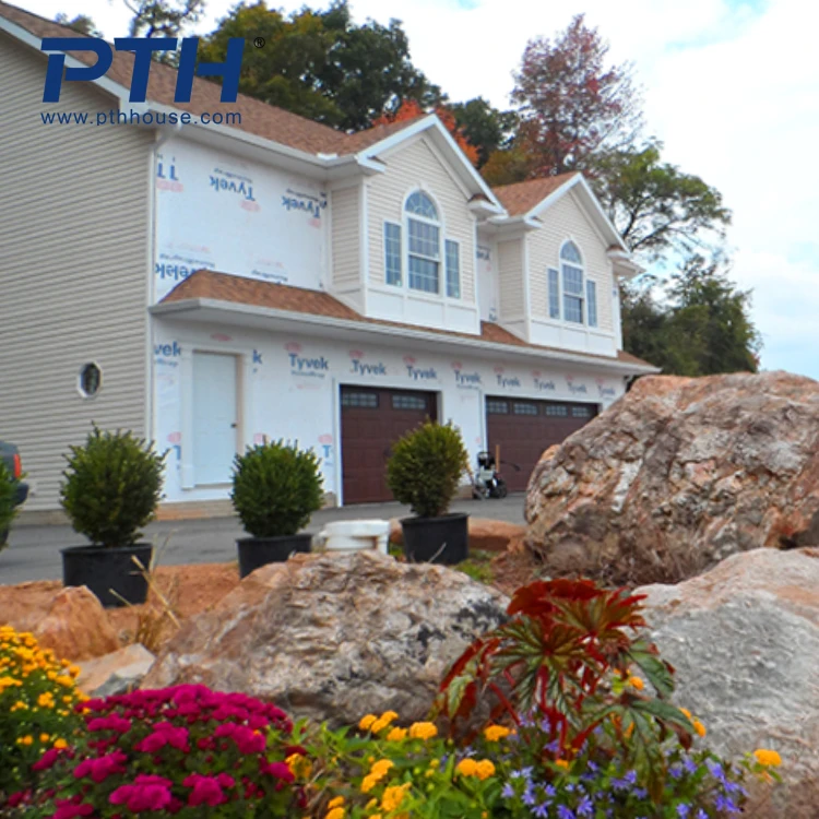 PTH luxury light steel frame villa hot sale EU standard fast install prefab house