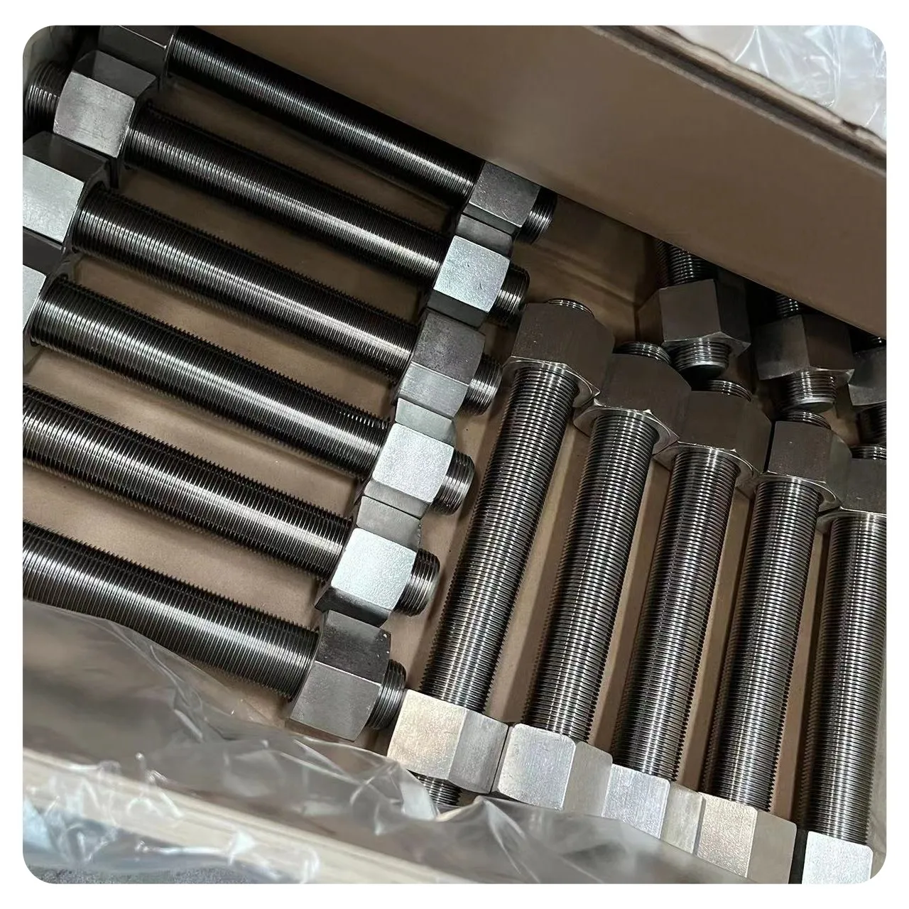 Bolt Fasteners SUS316 Stud Bolt A320 Class B8M Class 1 CL2 UNS S32750 2507