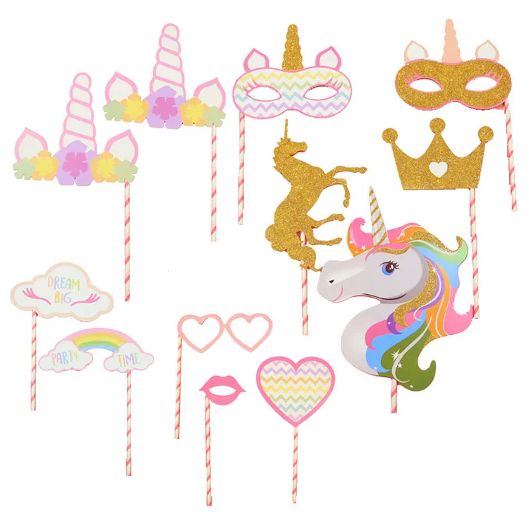 Nicro New Product Serve 6/12/18 Kid Favors Decorations Set Birthday Unicorn Party Supplies