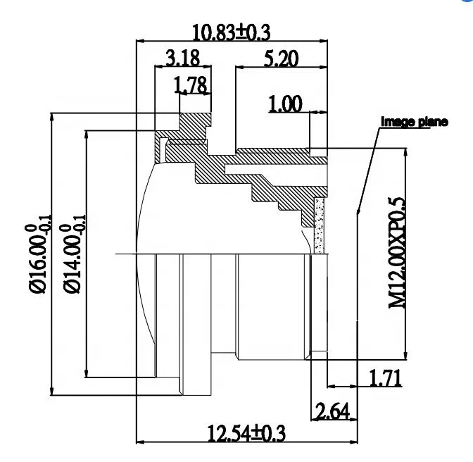hot sale 1/4 inch sensor size f2.2 m12 low distortion lens 120 degree car rearview camera M12 Board Lens With Ir Filter