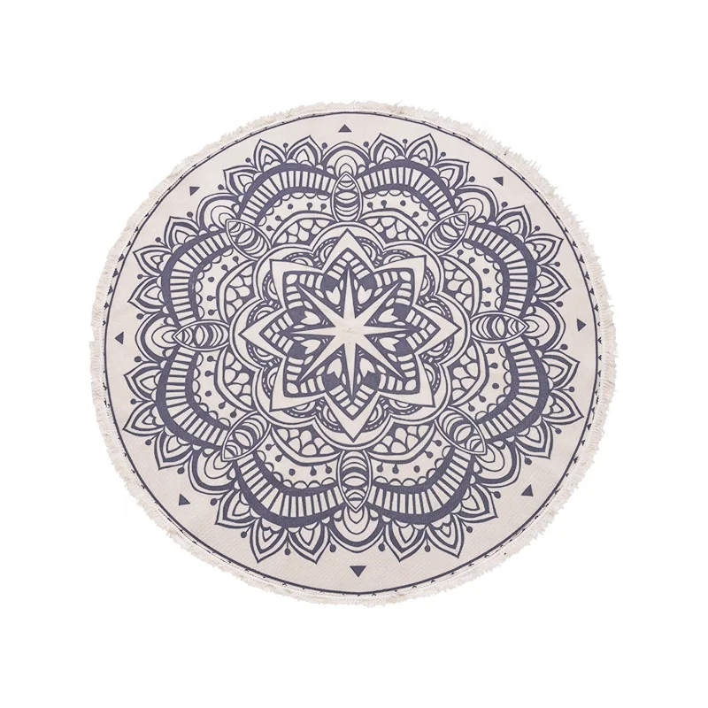 
Shinnwa modern design living room decorative round floor mat indoor area carpet rug with lace 