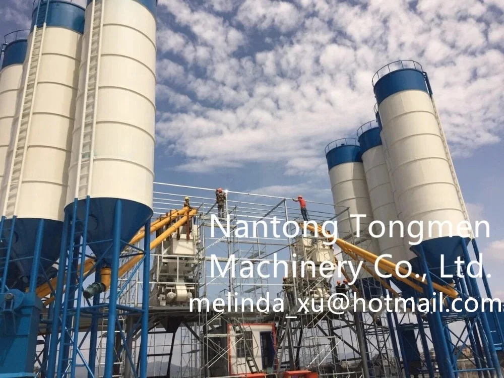 Factory Mix concrete batching plant Chinese construction projects production line for sale price for sale Twin Shaft Electric