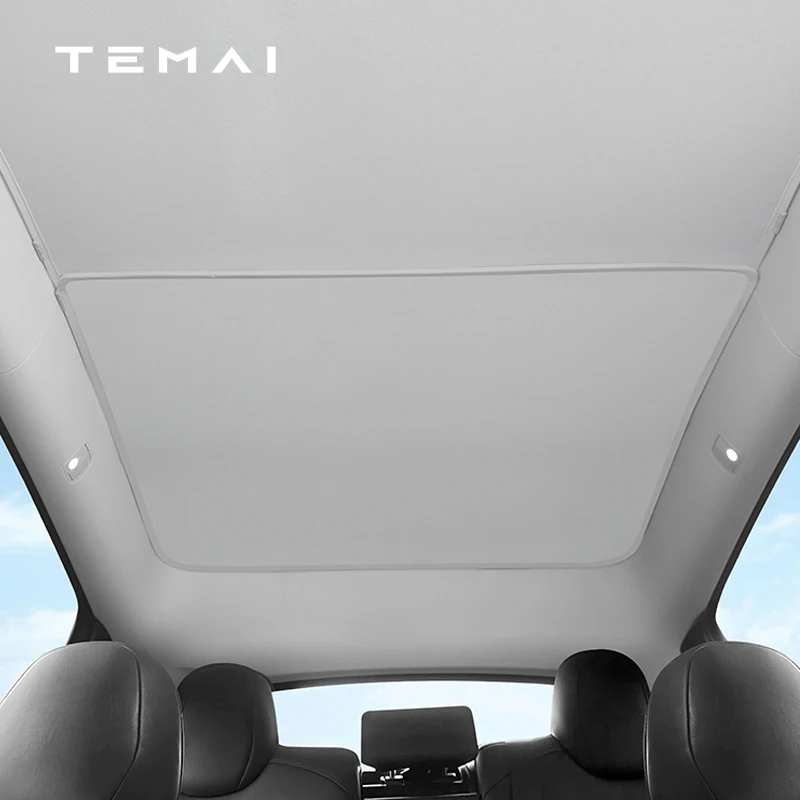 Hot Summer Car Sunroof Car Roof Sunshade Ceiling Window Sunshine Blocker Foldable for Tesla Model 3/Y
