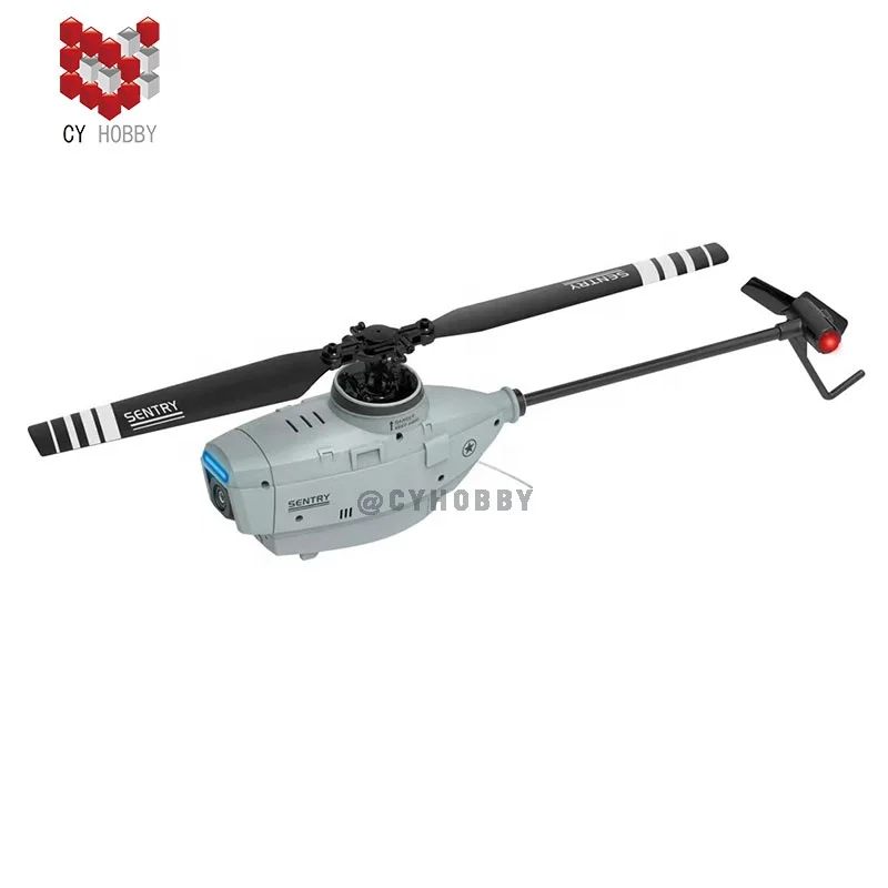 CYHOBBY 6G Single-paddle non-aileron reconnaissance mini RC helicopter with 720P camera and fixed altitude positioning version