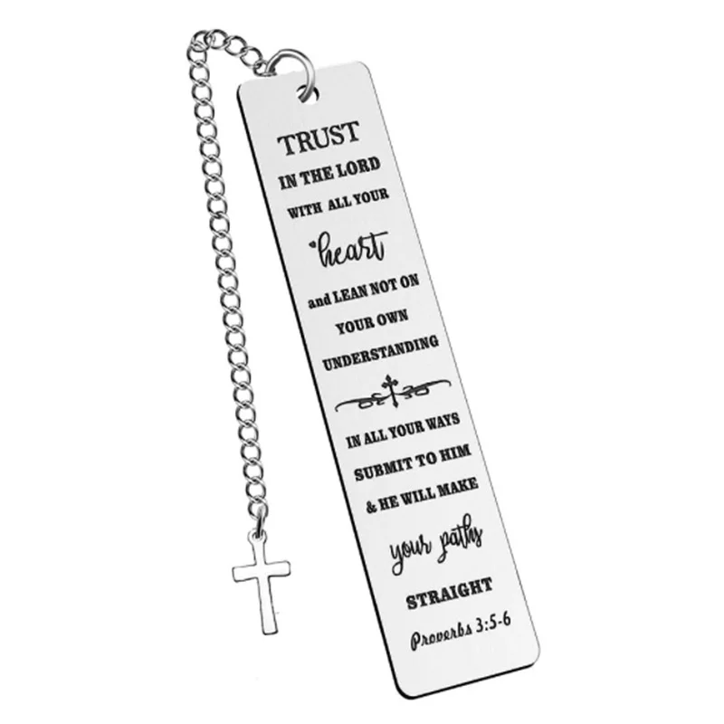 Small Stainless Steel Bookmarks Reading Lovers Laser Engraved Inspirational Quotes Encourage Positive Energy Gifts Reading Clubs
