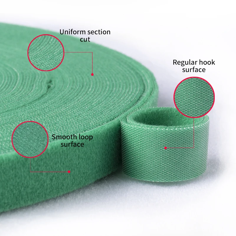 Double Sided Tape Heavy Duty Soft Self Adhesive Hook And Loop Strap Back To Back Cable Tie For Multi Purpose