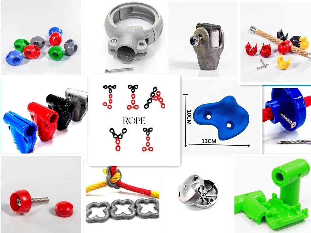 hot sell Playground rope connector stainless steel S hook equip for 18mm 16mm colorful rope