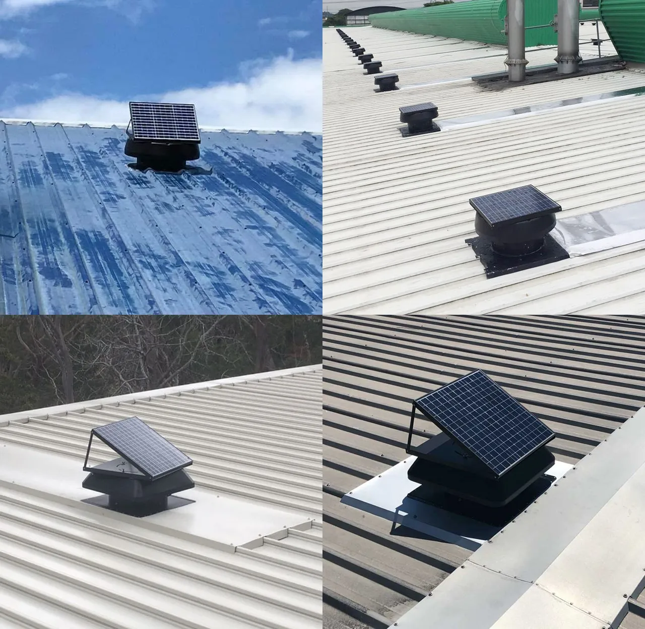 Wholesale 50W Smart Solar Powered Attic Roof Heat Exhaust Air Fan Extractor with Solar Panel Greenhouse Poultry Farm Ventilating