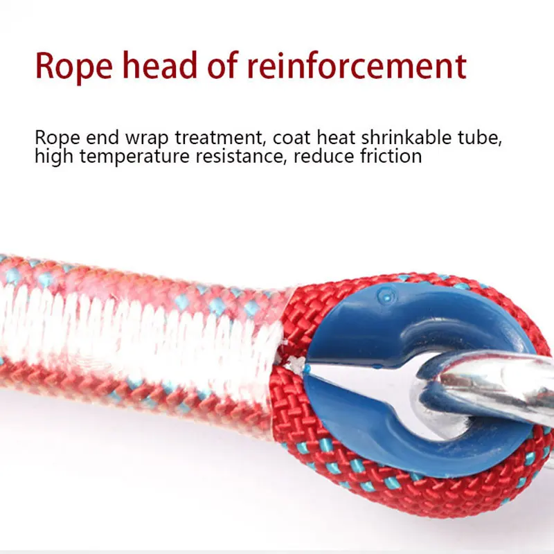 Outdoor Climbing Rope Rock Climbing Polyester wear-resisting Safety Rope Life-saving Downhill Static Rope