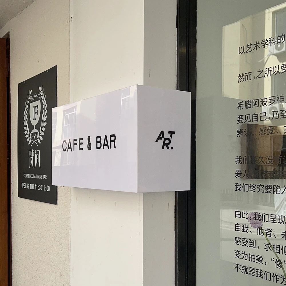 Business Signs Logo Outdoor Waterproof Durable LED Light Box Signage Advertising Lightbox