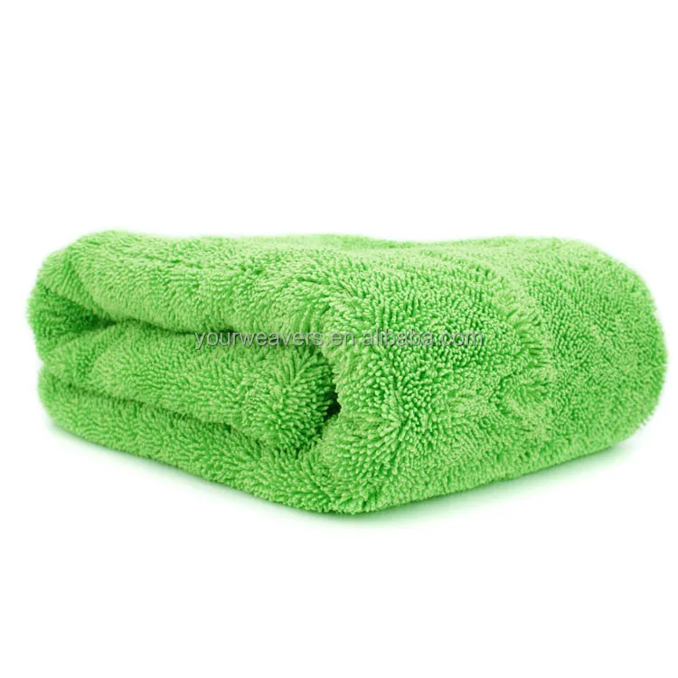 Factory Custom Micro Fiber Car Cleaning Cloth 1200gsm 32x20in Twisted Loop Car Drying Towel Microfiber Cloth Wash Towel