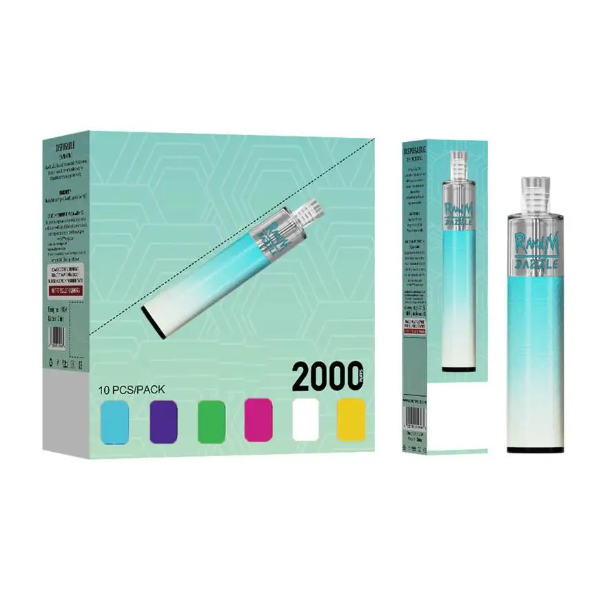 Fumot заводское Оригинальное 1100 мАч батарея многоразового аккумуляторная randm dazzle 2000 затяжек vape ручка с цветовой моделью RGB свет