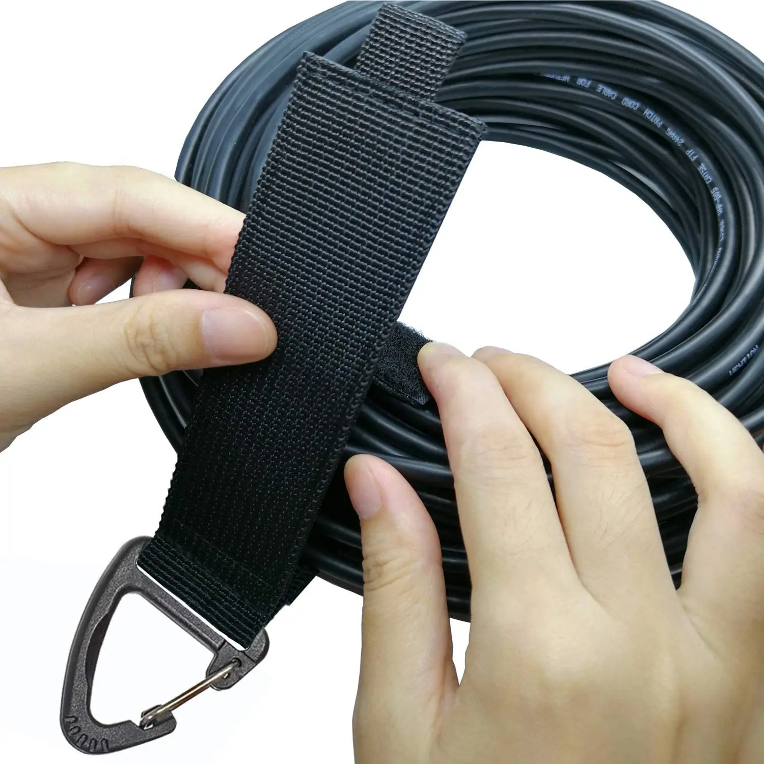 Heavy Duty Nylon Strap With Hook And Loop Carabiner Strap Suspension Straps