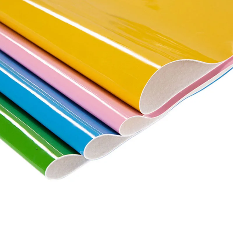 Smooth 0.7 mm Reflective Fabric Patent Imitation Artificial Faux Synthetic Mirror PU Leather for Bags Shoes Making