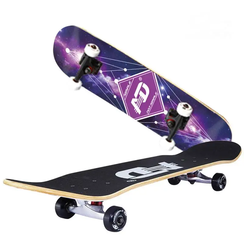 Hot sale 31 inch 4 PU wheels long skateboard with high quality truck skateboard for outdoor sports