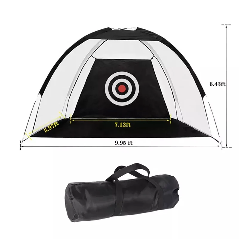 Outdoor Foldable Golf Practice Net Driving Range Golf Training Net 3M Golf Hitting Nets for Backyard
