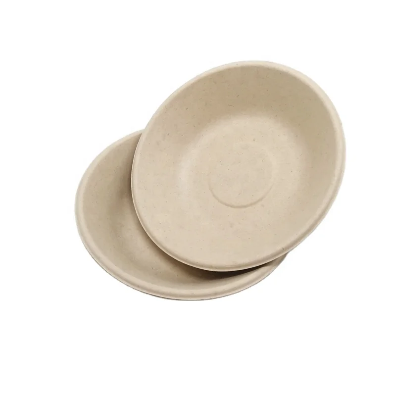 Eco-friendly Biodegradable Soup Bowl Disposable Bagass Bowl Compostable Sugar Cane Round Bowls