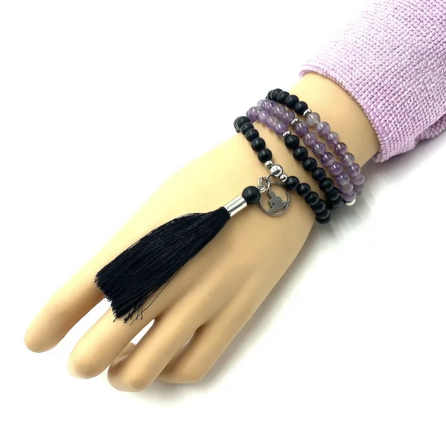 Разнообразные дизайны упакованные в подарочную коробку с характеристиками драгоценный камень 6 мм магический Аметист мала