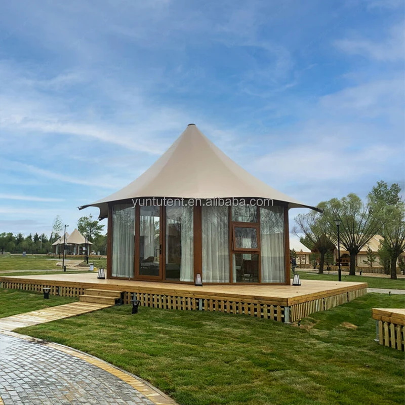 Открытый роскошный стеклянный отель Glamping Safari палатка с ванной комнатой для эко-курортного палаточного домика