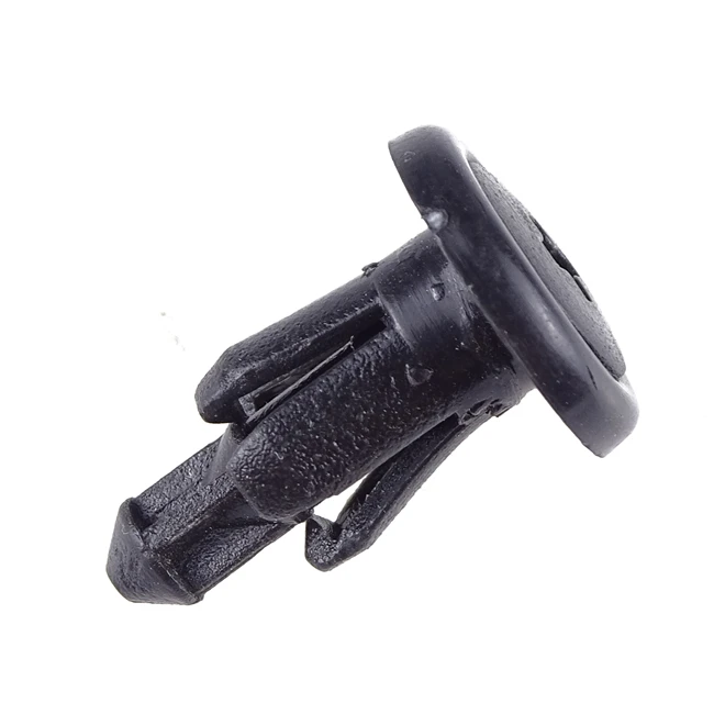 Universal 100PCS 8mm Automotive Plastic Push Type Fastener for Car bumper Mudguard fixing Clips