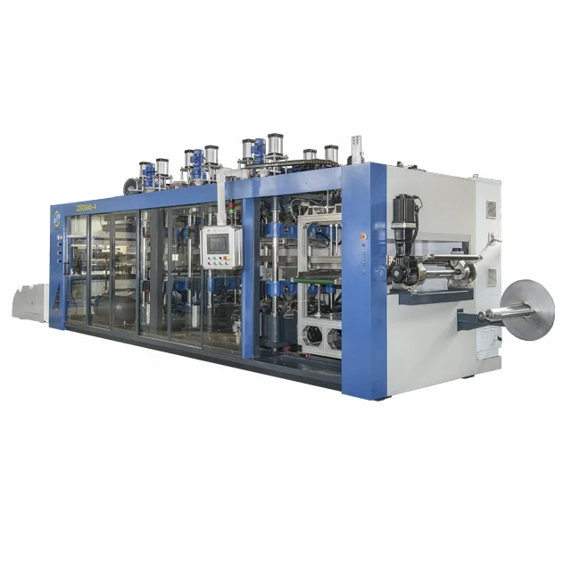 new design JinXin brand 4 station ps pp pvc pet plastic vacuum thermoforming machines