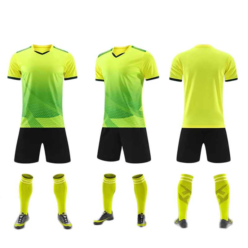 Quick drying adults 100% football uniform kit soccer jersey adult soccer uniforms sets full kit soccer uniforms for teams