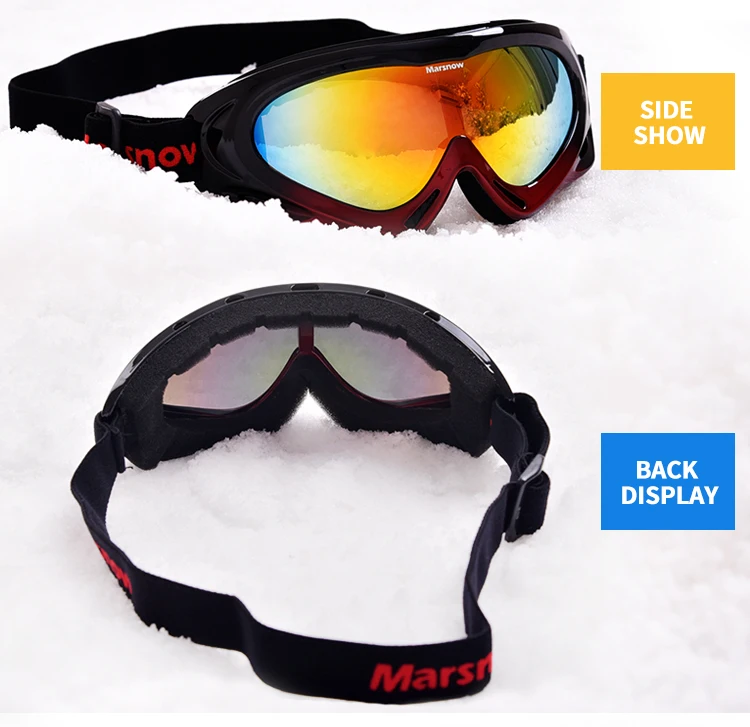 
OEM custom logo frameless goggle ski snowboard goggles sports glasses 