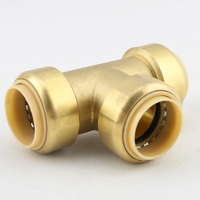 quick connect water food grade fitting plumbing water pipe fitting brass PVC PEX brass connectors