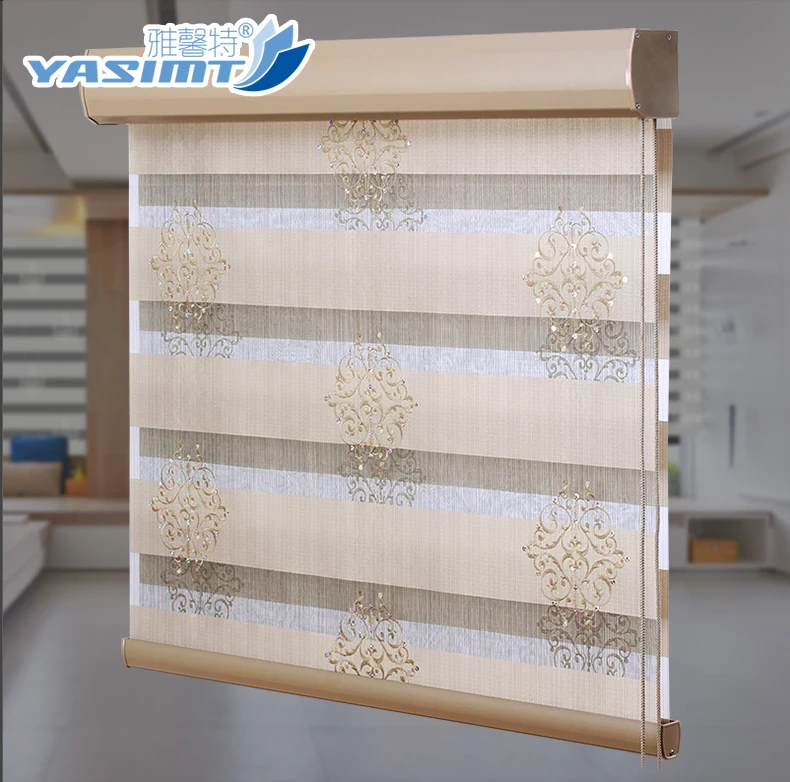 
Flat Sheer Roller Shading, Zebra Blinds, Double Roller Shades 