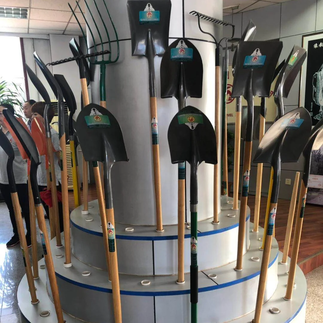 Agricultural farm tools digging carbon steel spade round square shovel head wooden handle Shovel