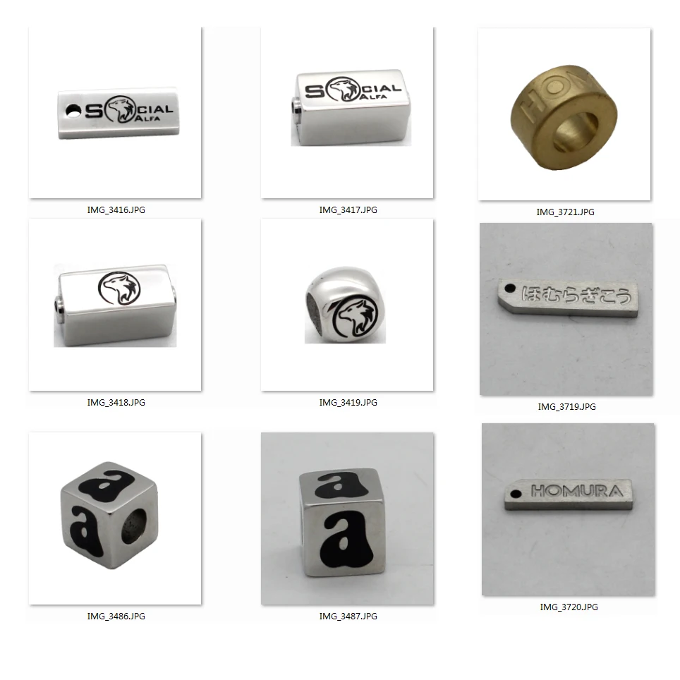 Customized Wholesale Stainless Steel Jewelry Finding Beads For Bracelet Bangle