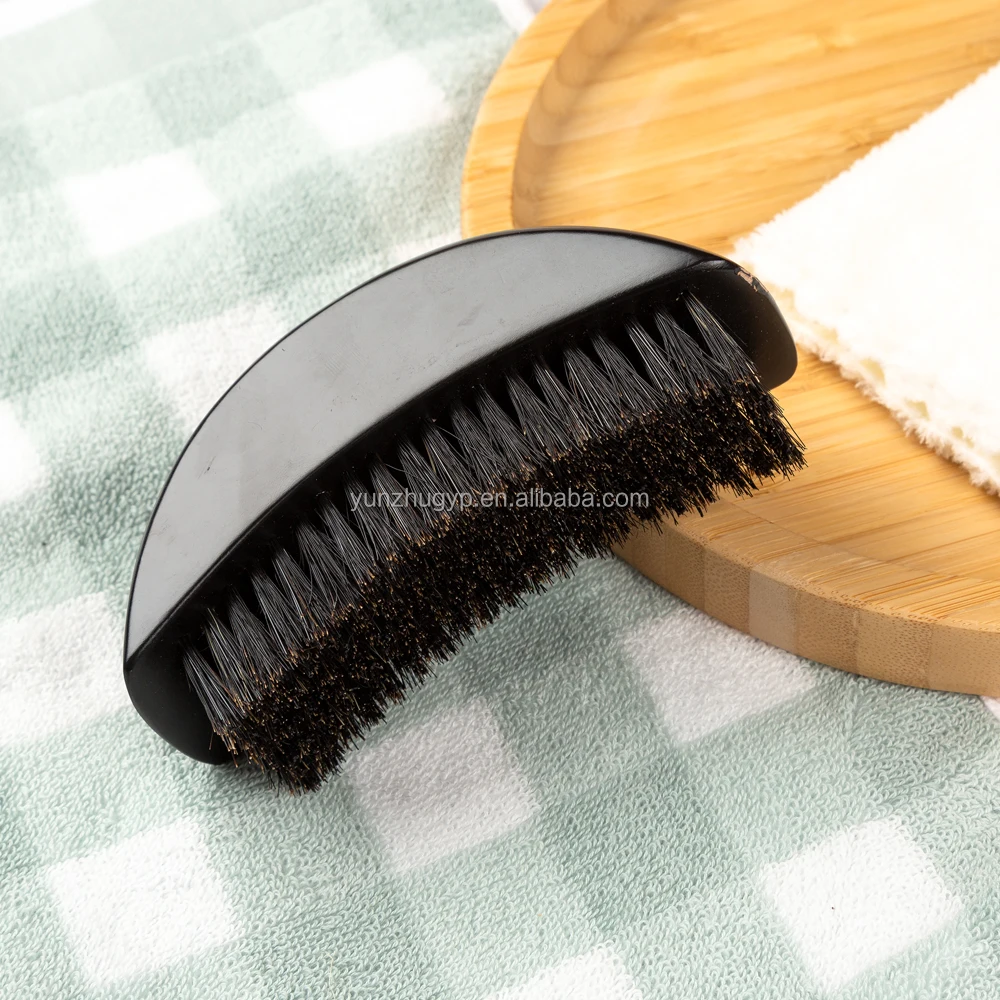 Customizable Barber Boar Hair Bristle Facial Beard Mustache Brush For Men