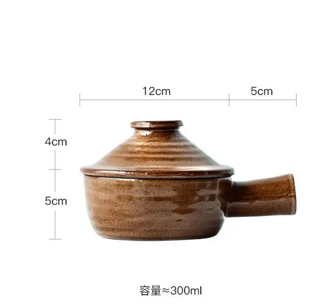 Ceramic Stoneware Microwave Cooker Great for single-serve soups  eggs  desserts