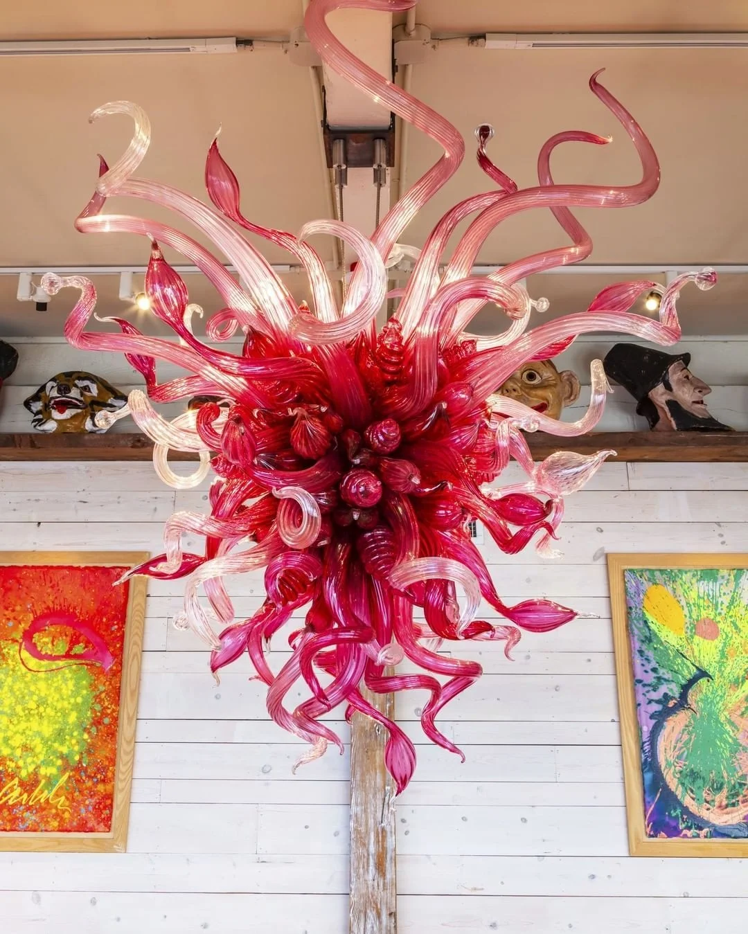 Элегантная люстра из муранского стекла в стиле Chihuly светодиодные лампочки 110-240 В освещение для спальни дома