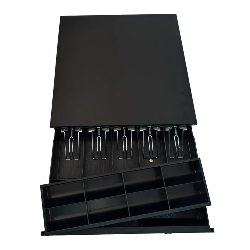 HER-405A   Cash drawer pos cash drawer RJ11 with 6 bills and 3 coins iron cash drawer