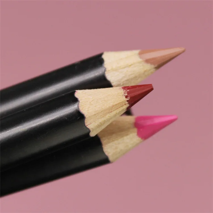 
Makeup Custom High Pigment Waterproof Wood Private Label Lip Liner Eyebrow Pencil 